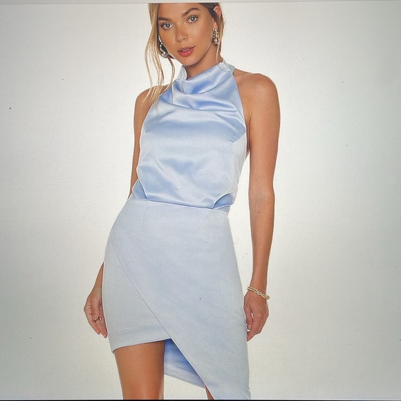 Revolve Elliott Camo Dress Aqua Color Size XS EUC - Picture 13 of 14